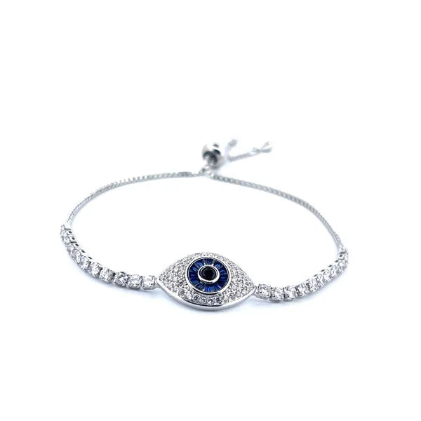 Evil Eye Bracelet- White