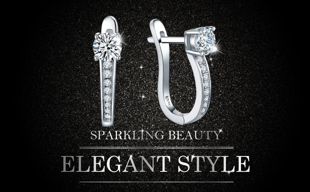 Everlove Hoop Moissanite Earrings