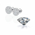 Moissanite Brilliance – Platinum Plated 925 Sterling Silver 1CT VVS1 Stud Earrings