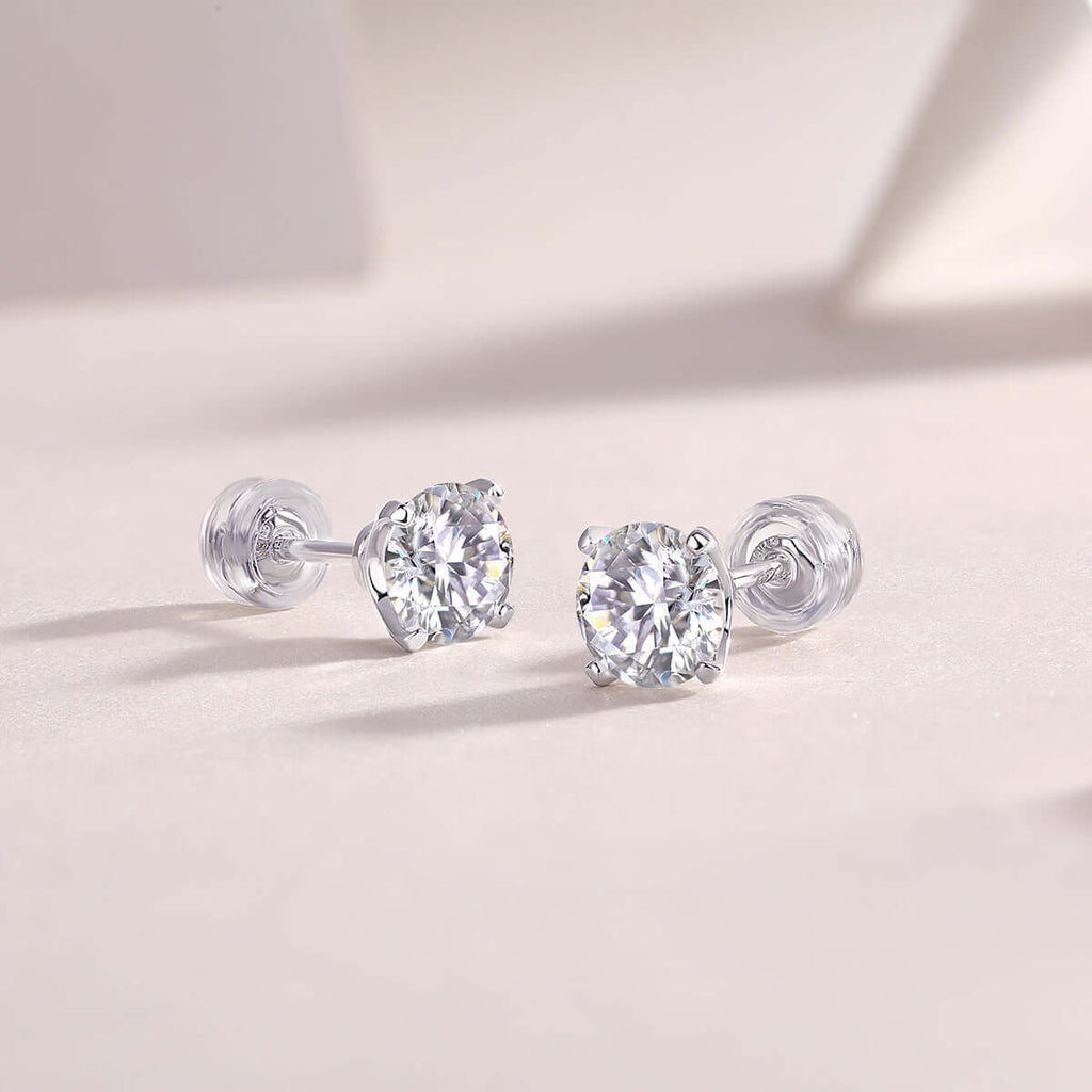 Classic Moissanite Stud Earrings