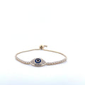 Evil Eye Bracelet - Blue Eye 18K Gold