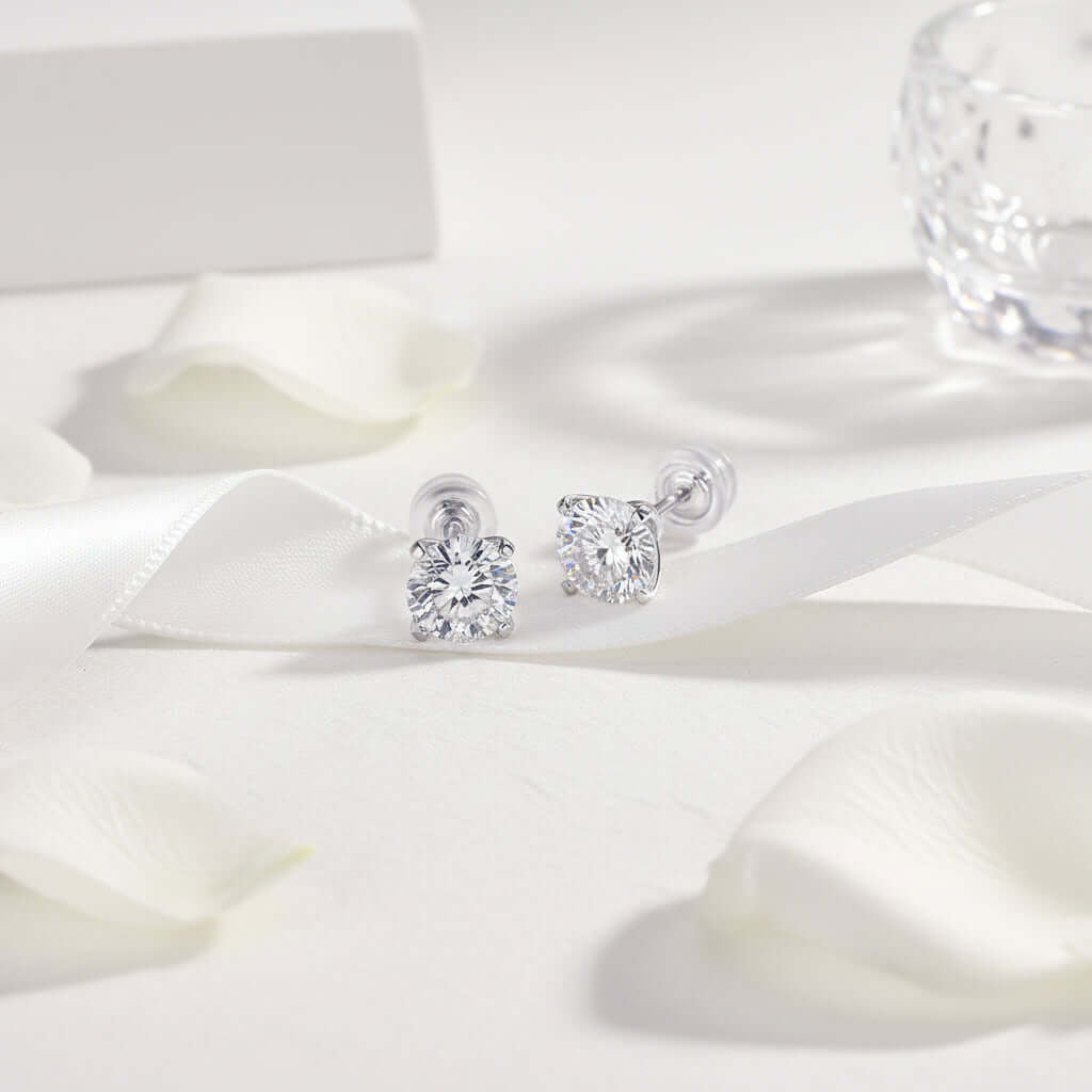 Classic Moissanite Stud Earrings