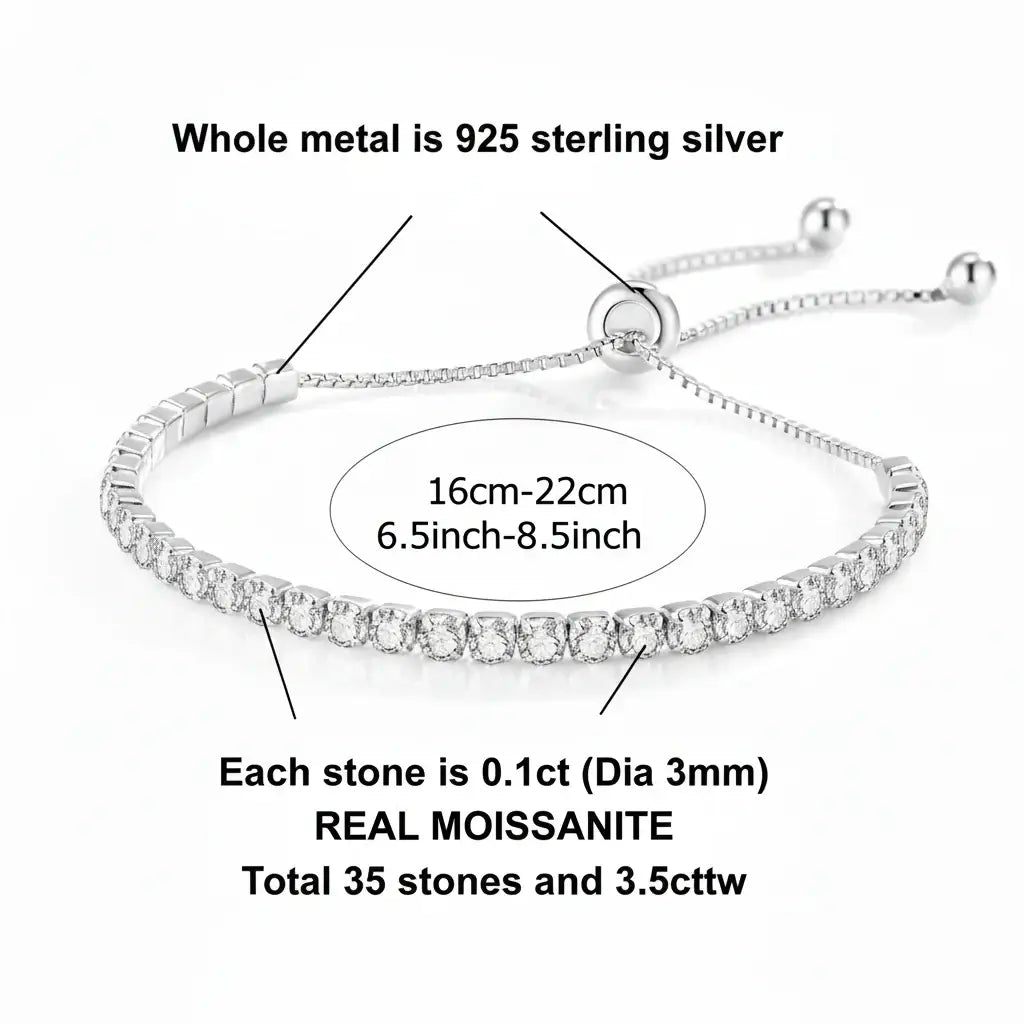 Amour Tennis Bracelet 