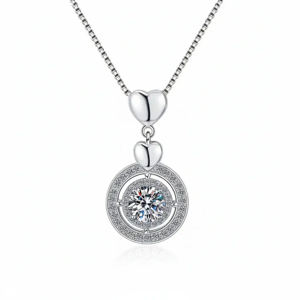 Moissanite Grace – 925 Sterling Silver 1CT Necklace