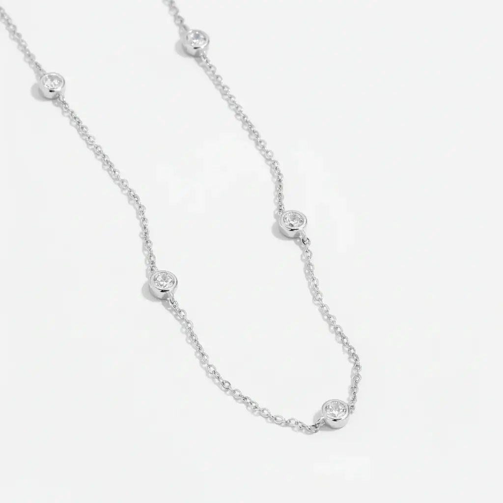 My Bubble Moissanite Set Necklace