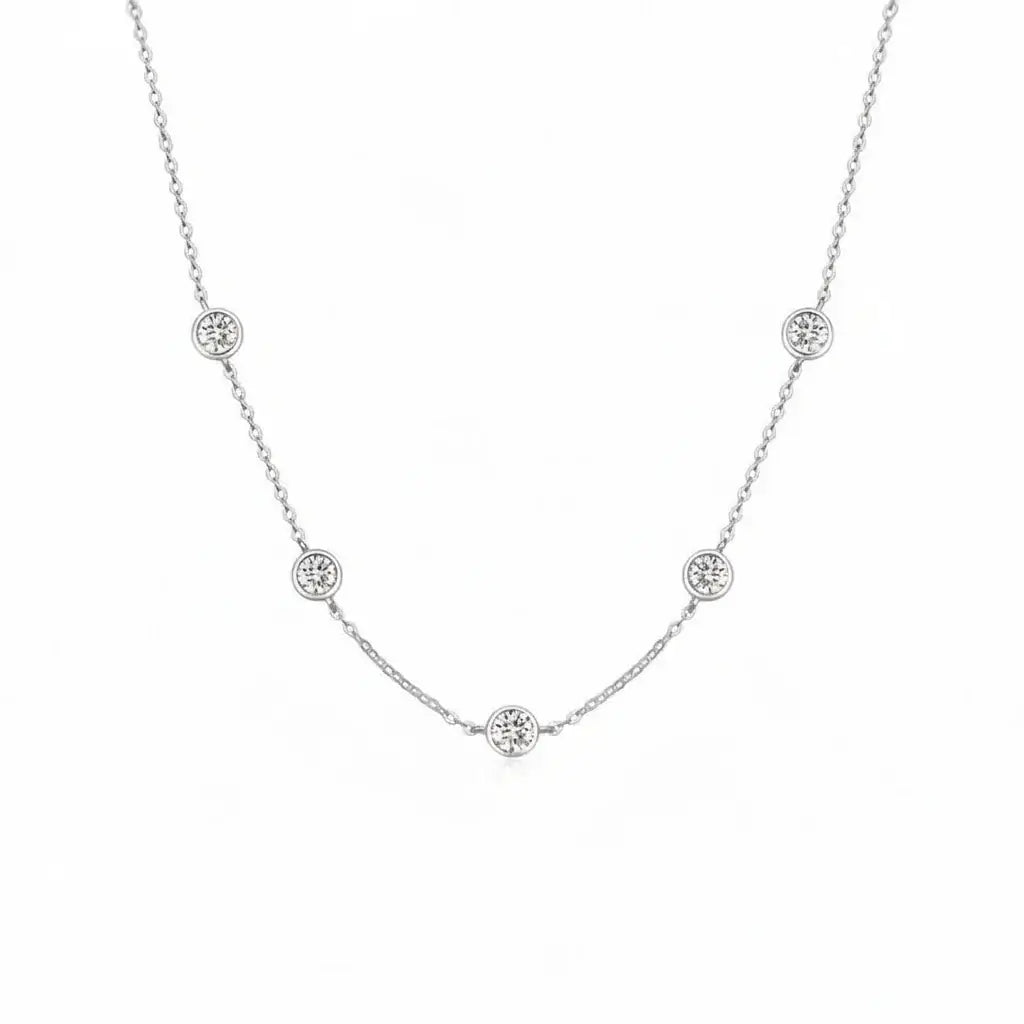 My Bubble Moissanite Set Necklace