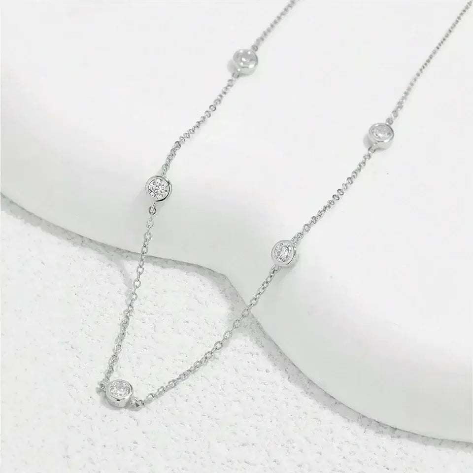 My Bubble Moissanite Set Necklace