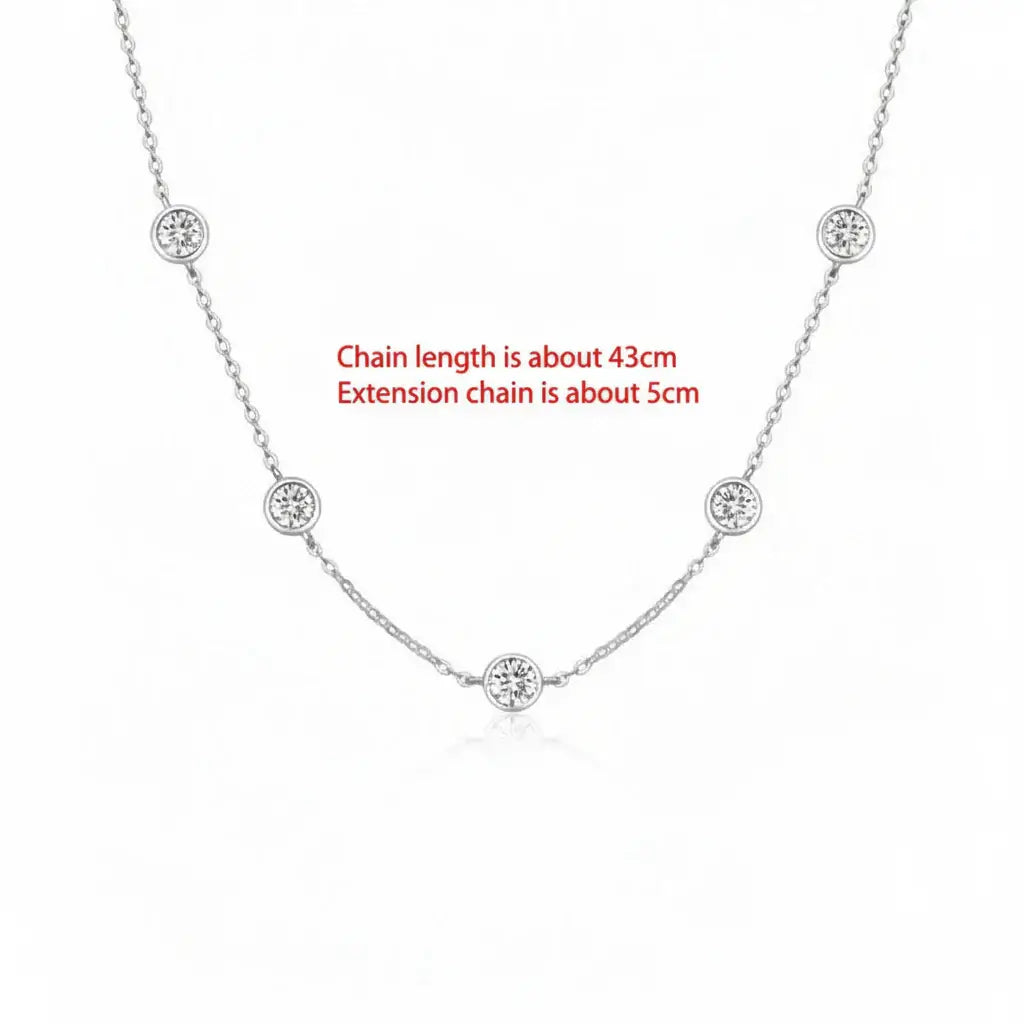 My Bubble Moissanite Set Necklace