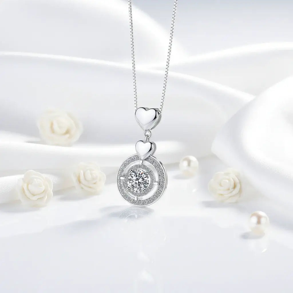 Moissanite Grace – 925 Sterling Silver 1CT Necklace