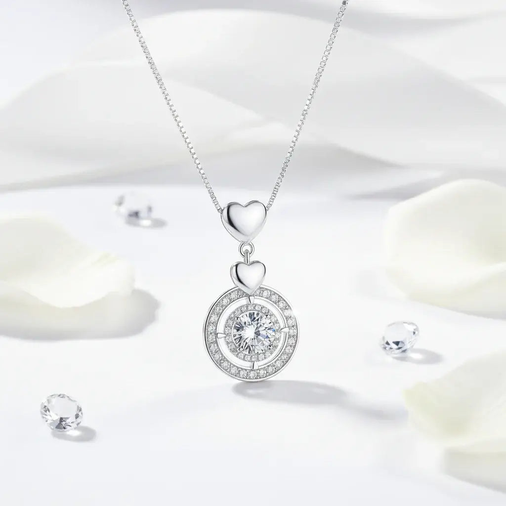 Moissanite Grace – 925 Sterling Silver 1CT Necklace