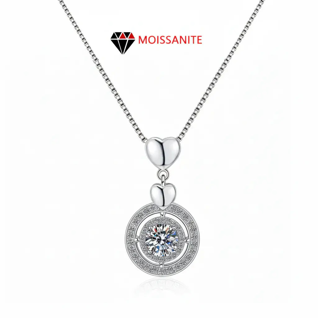 Moissanite Grace – 925 Sterling Silver 1CT Necklace