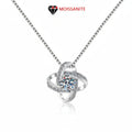 Moissanite Elegance – Gold Plated 925 Sterling Silver Pendant Necklace
