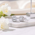 Heart Moissanite Stud Earrings – S925 Sterling Silver