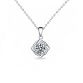 925 Sterling Silver 1CT VVS1 Moissanite Destiny Pendant Necklace