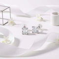 Square Moissanite Necklace – 925 Sterling Silver Platinum Plated Pendant