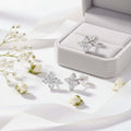 Mini Moissanite Stud Earrings – S925 Sterling Silver Platinum-Plated
