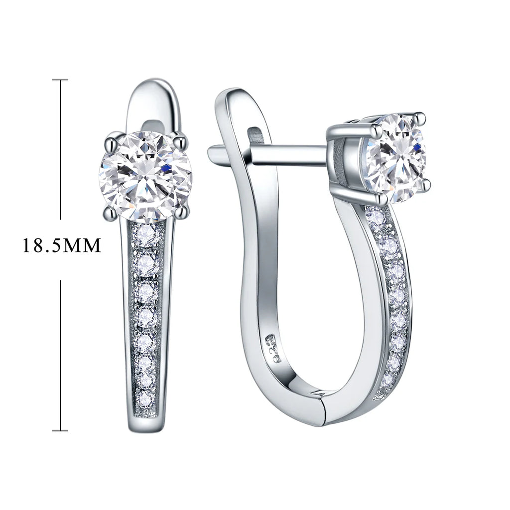Everlove Hoop Moissanite Earrings