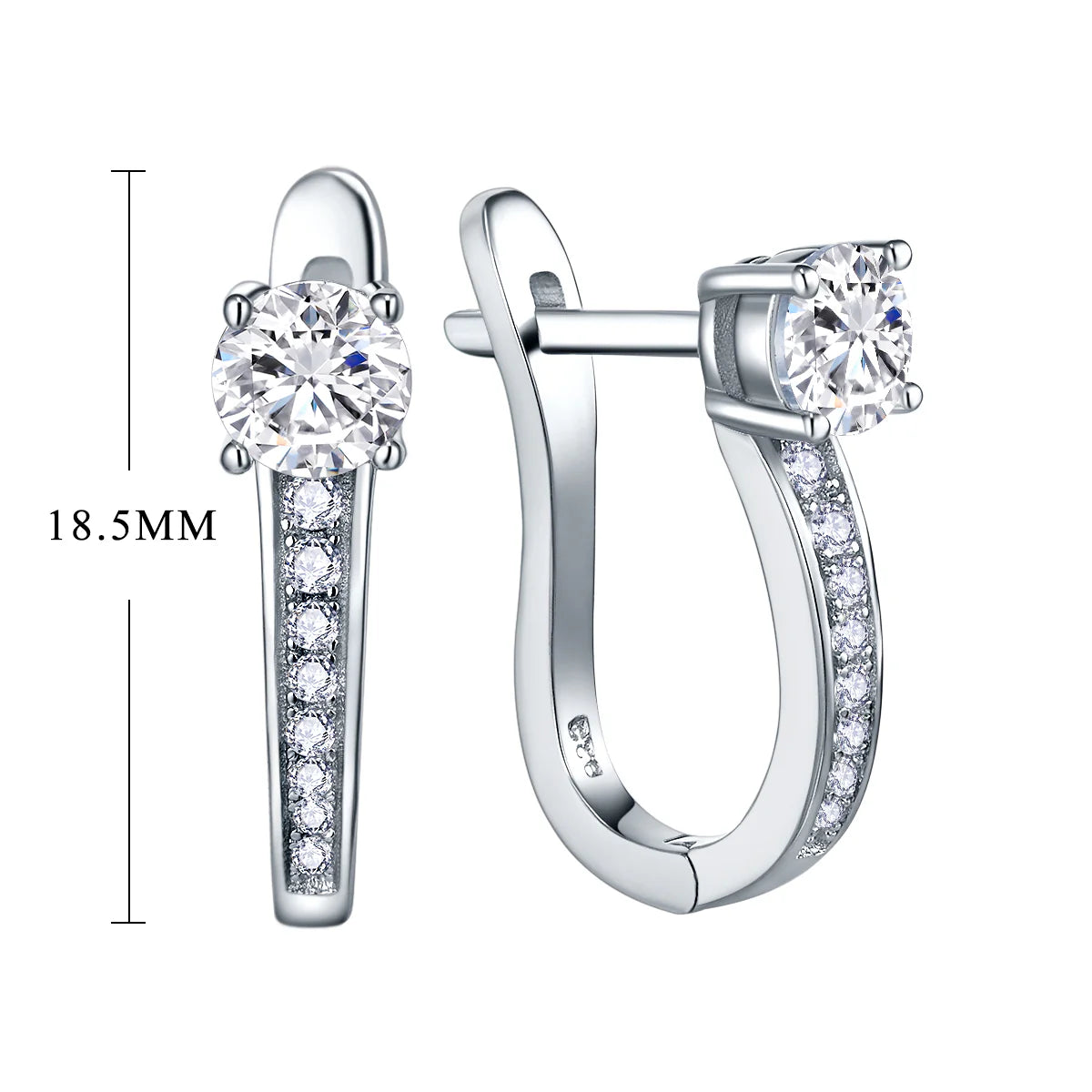 Everlove Hoop Moissanite Earrings