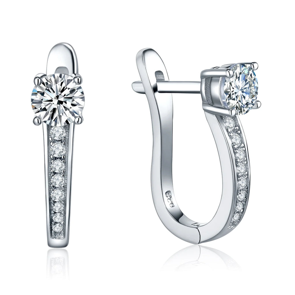 Everlove Hoop Moissanite Earrings